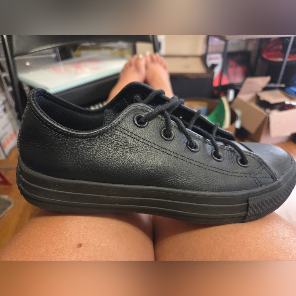 Black Low-Top Sneakers Converse